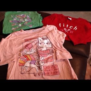 Bundle of girls size 14 long sleeve T's