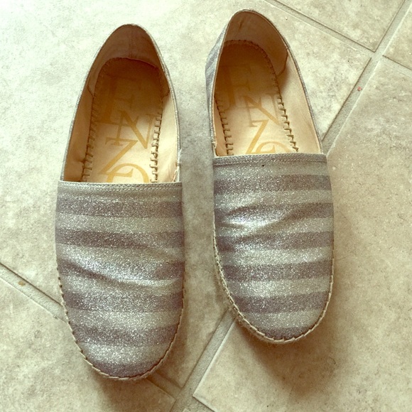 Enzo angionili glitter espadrilles sz 7