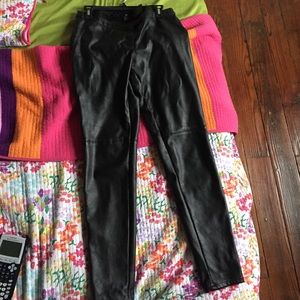H&M Leather skinny pants