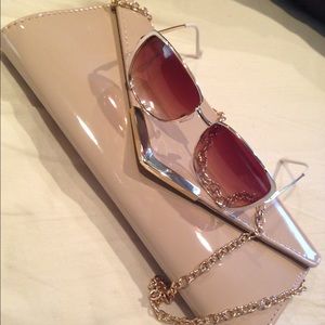 Jessica Simpson Glamour Metal Sunglasses with Case