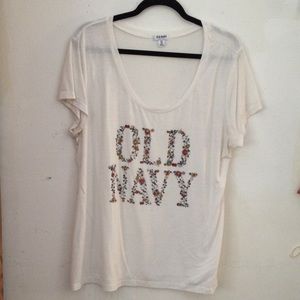 FINAL PRICE✨Floral Old Navy Logo Shirt✨