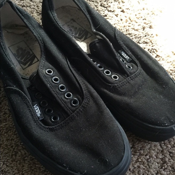 Black classic vans 8.5