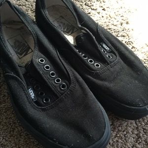 Black classic vans 8.5