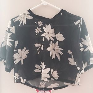 floral print crop top from H&m