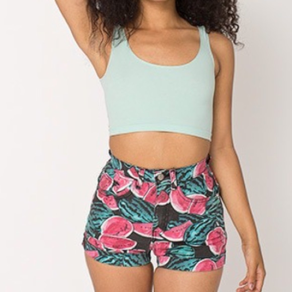 American apparel high waisted shorts