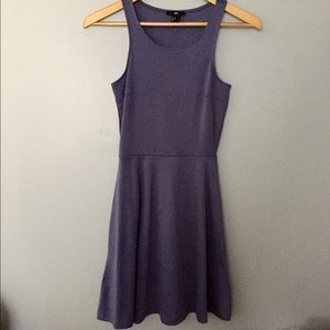 Grey/ blue skater dress