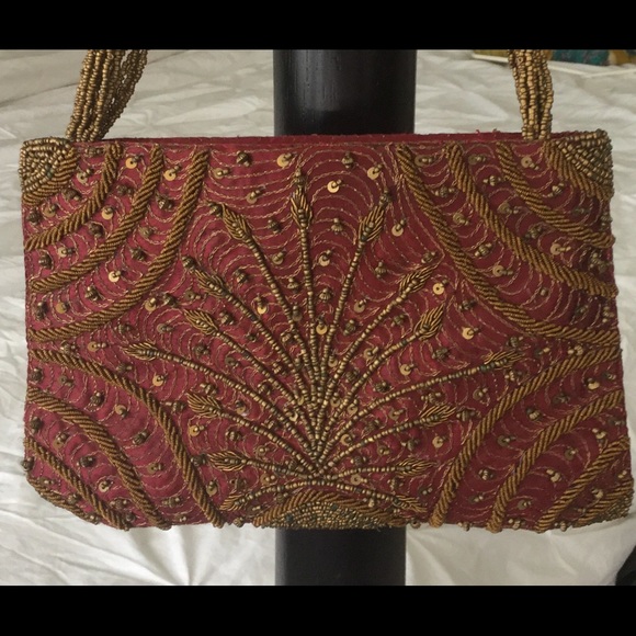 SILK ZARDOZI/ BEADED BAG