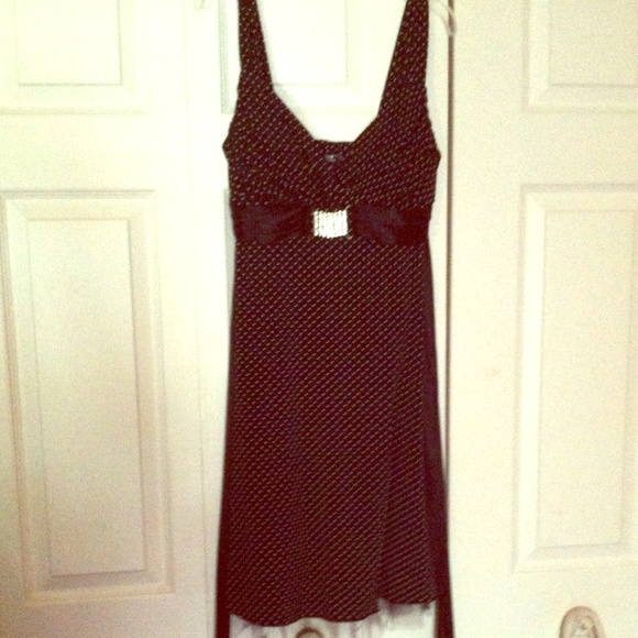 Sequin Heart Polka Dot Dress