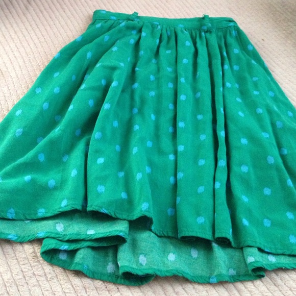 High waisted flowy skirt