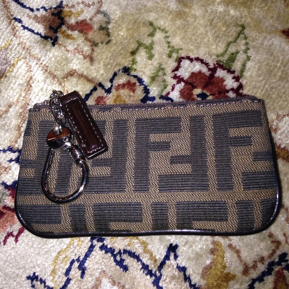 Fendi key chain change purse