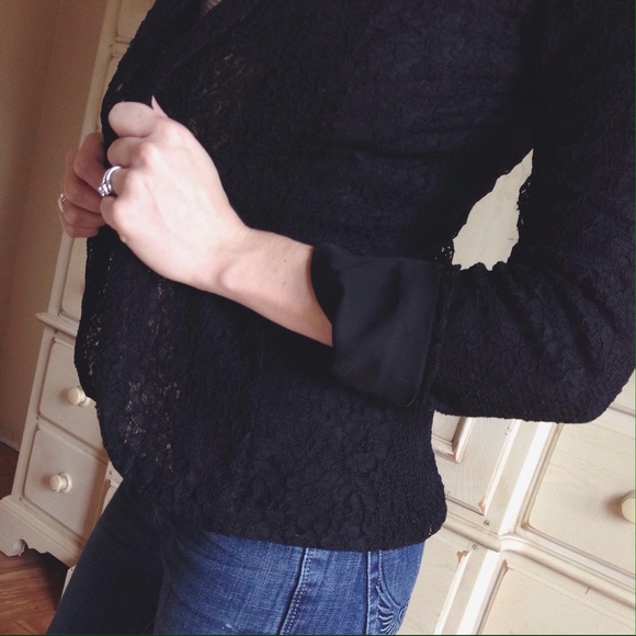 Black lace blazer