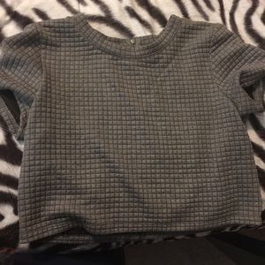 Gray crop top!
