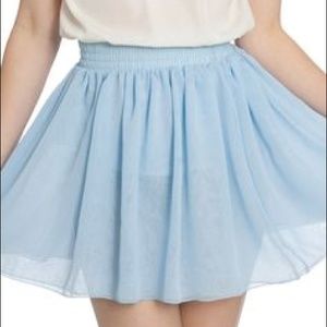 American Apparel Light blue chiffon skirt TRADED
