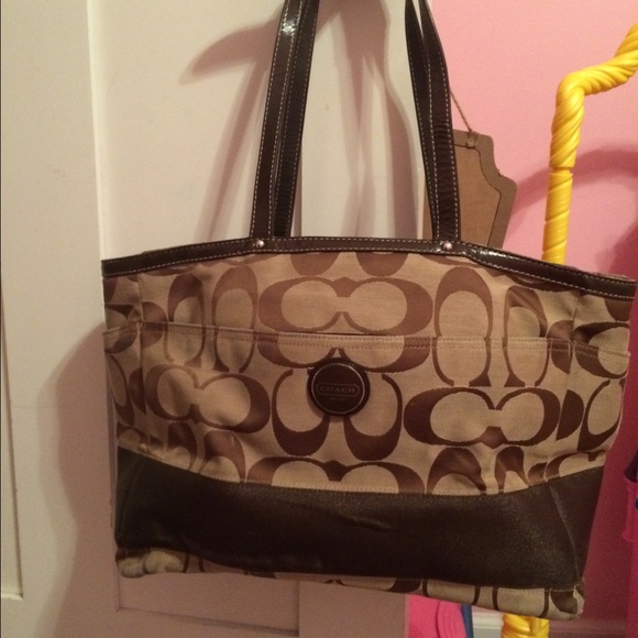 Authentic coach diaper bag