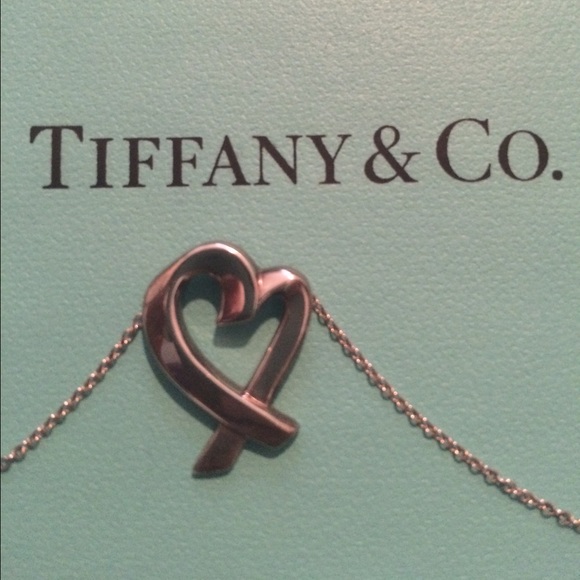 Tiffany & Co Silver Loving Heart Necklace