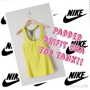 Nike padded bra dri fit tank