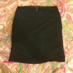 Black Stretch BCBGMaxazaria Skirt