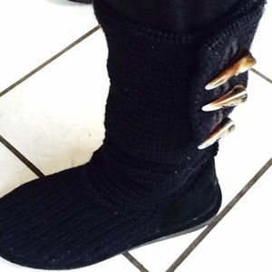 🐾 CUTE knitted sheepskin BEARPAW BOOTS 🐾