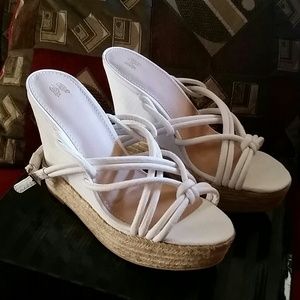 Victoria's Secret White Knitted Sandal