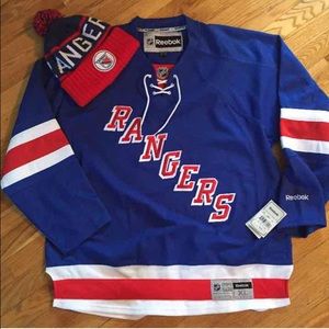 AUTHENTIC BRAND NEW REEBOK RANGERS JERSEY (men's)