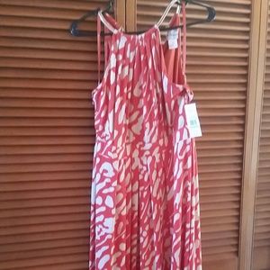 NWT Coral/White Dress