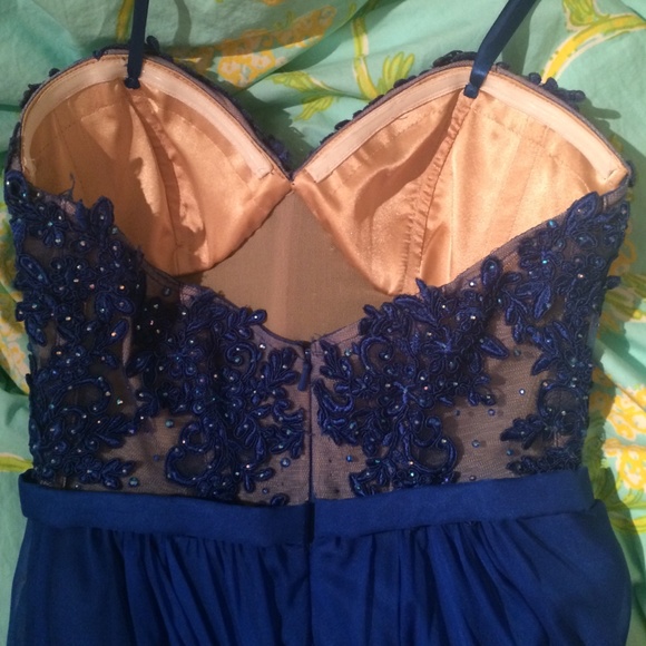 La Femme prom dress blue - Picture 4 of 4