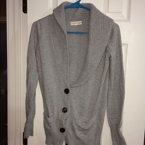Grey cardigan!
