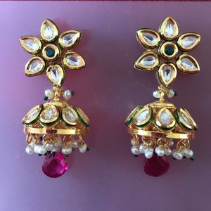 Bollywood kundan earings