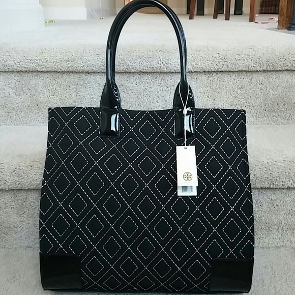🌹💰SOLD💰🌹Tory Burch Ella Quilted Nylon Tote - Picture 2 of 4