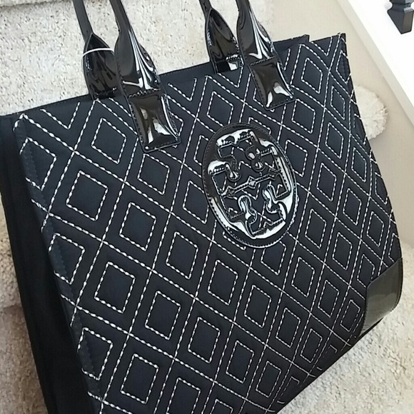 🌹💰SOLD💰🌹Tory Burch Ella Quilted Nylon Tote - Picture 4 of 4