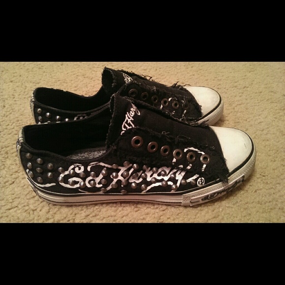 Ed Hardy "converse-style" sneakers