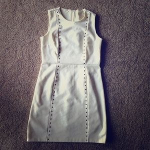 Michael by Michael Kors cream embellished dress