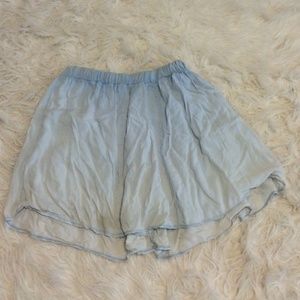 Brandy Melville light blue skirt