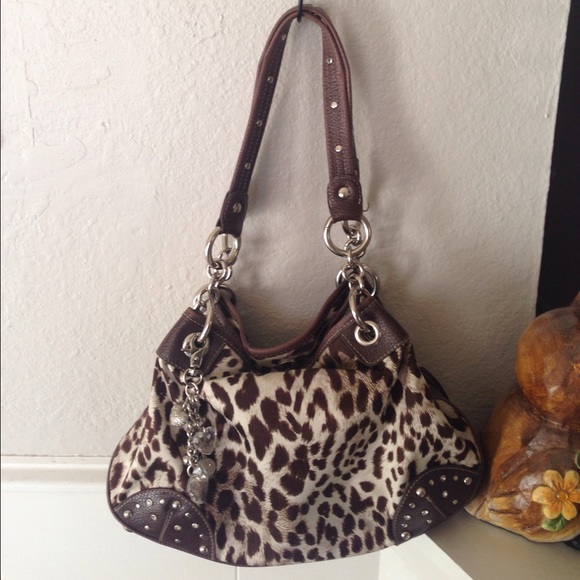 Kathy Van Zeeland leopard purse.