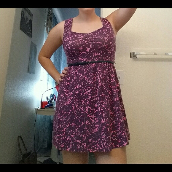 Pink/magenta Print Sundress