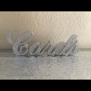 Wedding "cards" sign