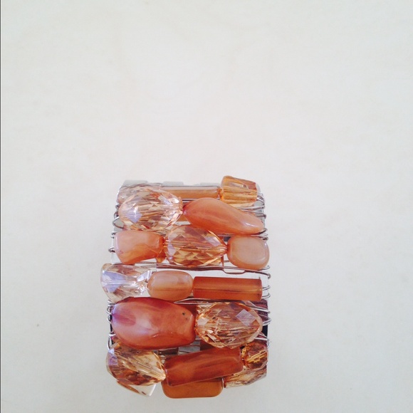 Handmade mixed Crystal & gemstone beads bracelet - Picture 1 of 4