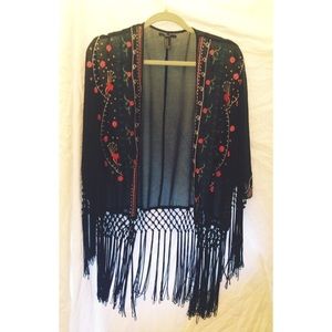 Forever 21 Fringe Kimono