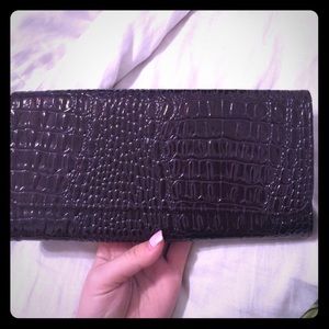 Purple make up brush carry-on holder