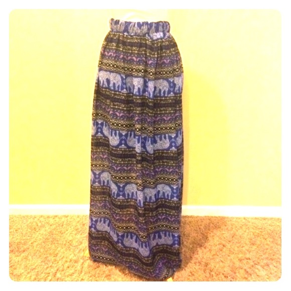 Blue Elephant Maxi skirt