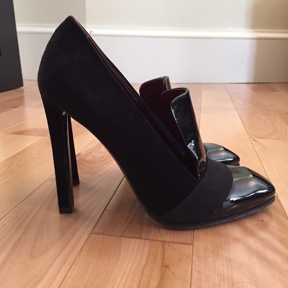 Celine patent leather and suede pump- size 37.5 IT