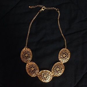 Francesca's Gold Sand Dollar Necklace