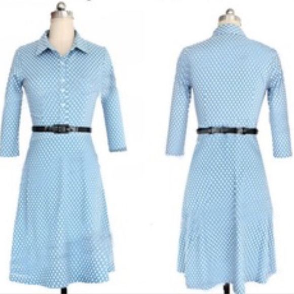 PRE-ORDER. Classic American style polka dot dress - Picture 2 of 3