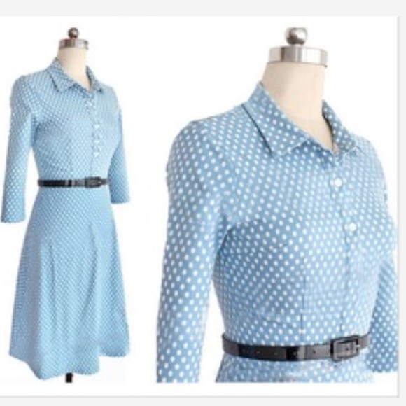 PRE-ORDER. Classic American style polka dot dress - Picture 3 of 3