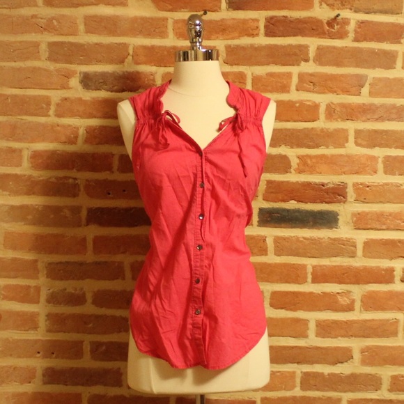 Anthropologie - Odille Pink Tank Top - 6