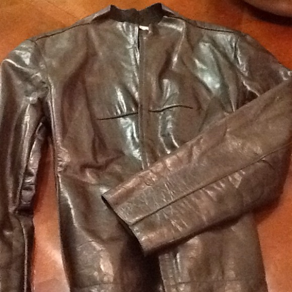 Darling Anne Klein leather jacket. Size 14.