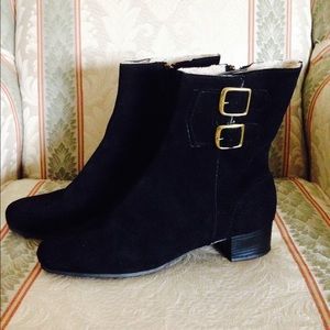 Hush Puppies Ankle Boots Black Size 8W