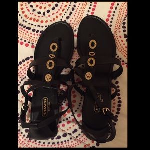 Coach wedge sandals