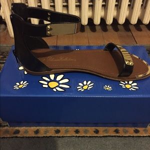 Gold Strap Trimmed Sandals