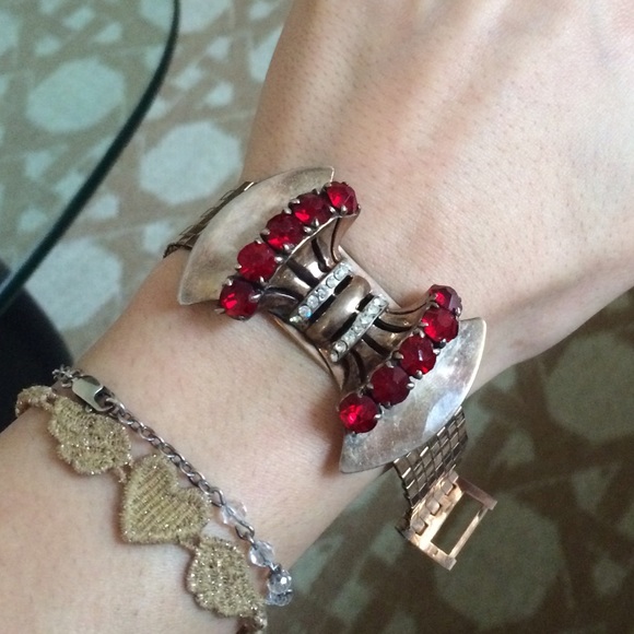 Vintage Rose Gold Plated Bow Bracelet